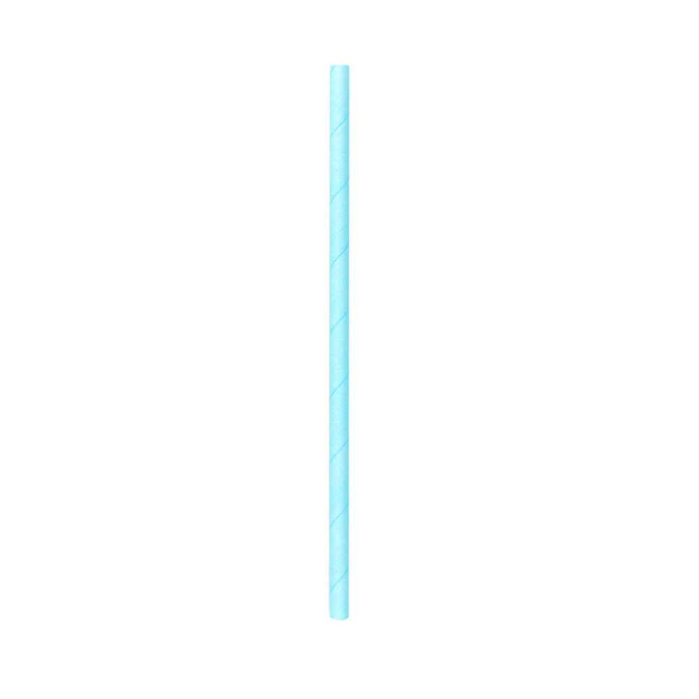 Straws, 7.75 Inch, Paper, Teal, Biodegradable, Sustainable,1 - 100 COUNT