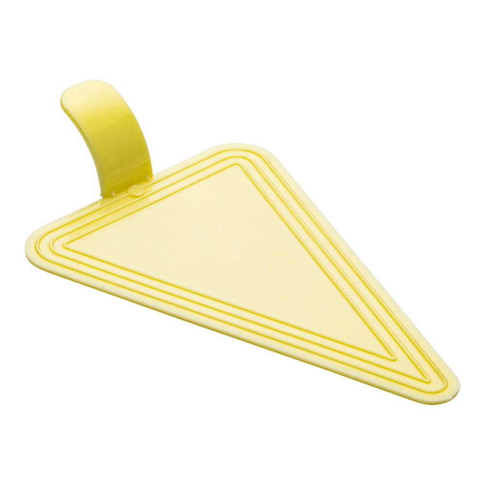 Plates, Cake, 4.5 x 3 Inch, Triangle, Lemon Chiffon, Plastic,1 - 100 COUNT