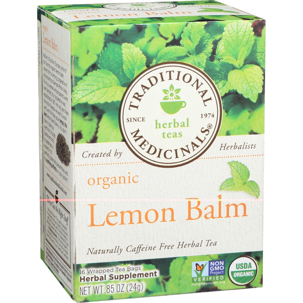 Tea, Lemon Balm, Individually Wrapped with String,6 - 16 COUNT