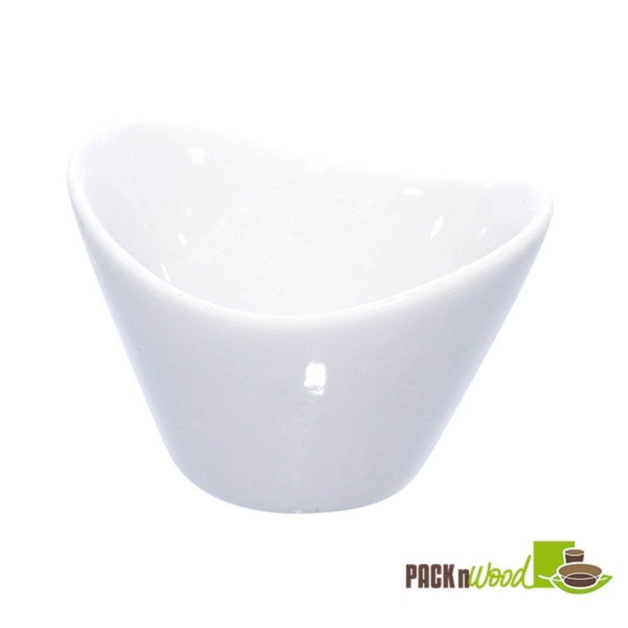 Bowls, Mini, Egg 1 Ounce, White, Porcelain,6 - 4 COUNT