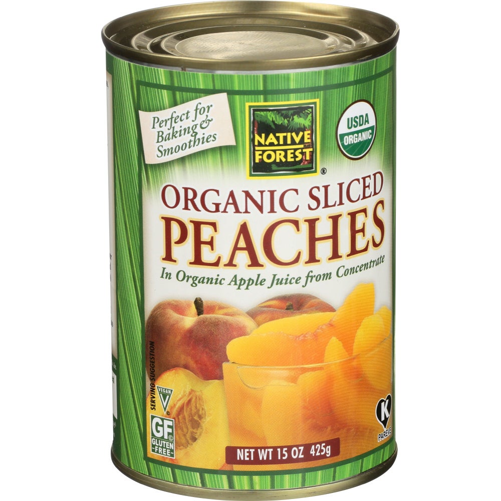 Peaches, Sliced, in Juice, Organic,6 - 15 OUNCE
