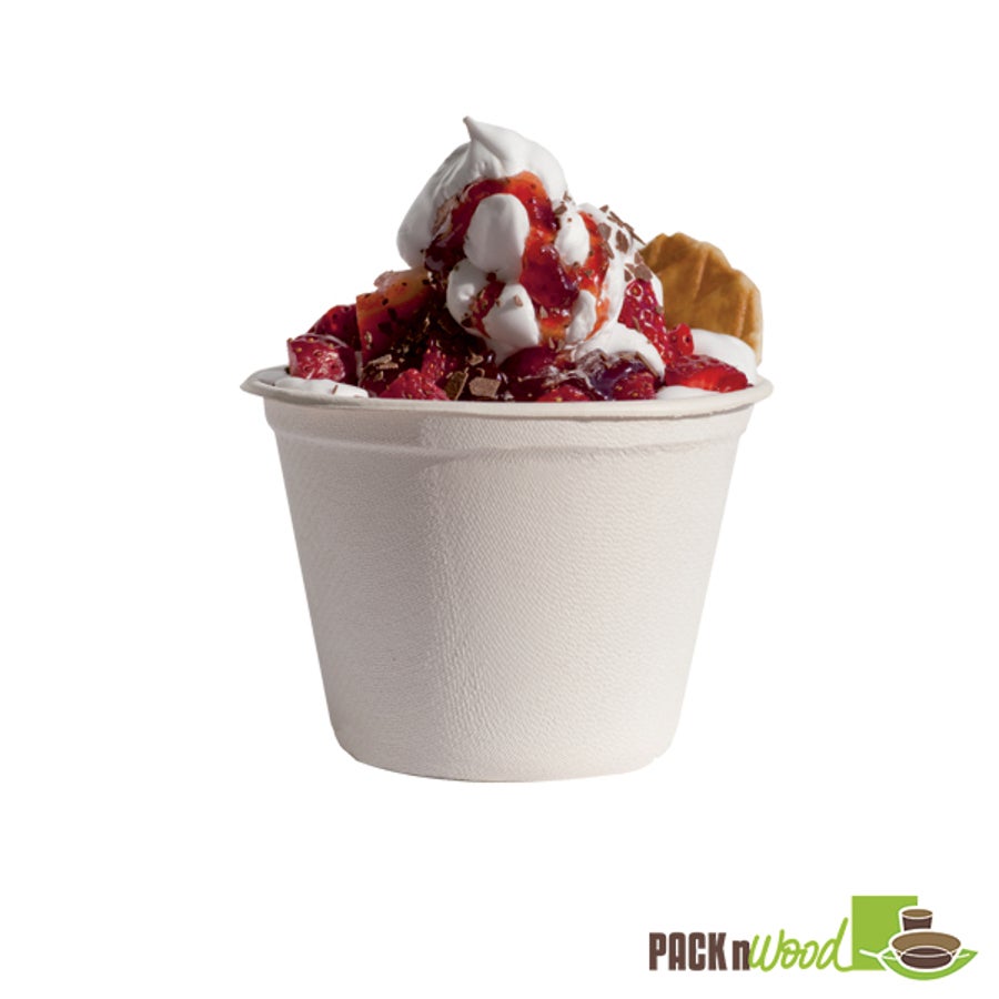 Containers, Hot & Cold Food, 16 Ounce, Sugarcane, White, Biodegradable, 16 Ounce,10 - 50 COUNT