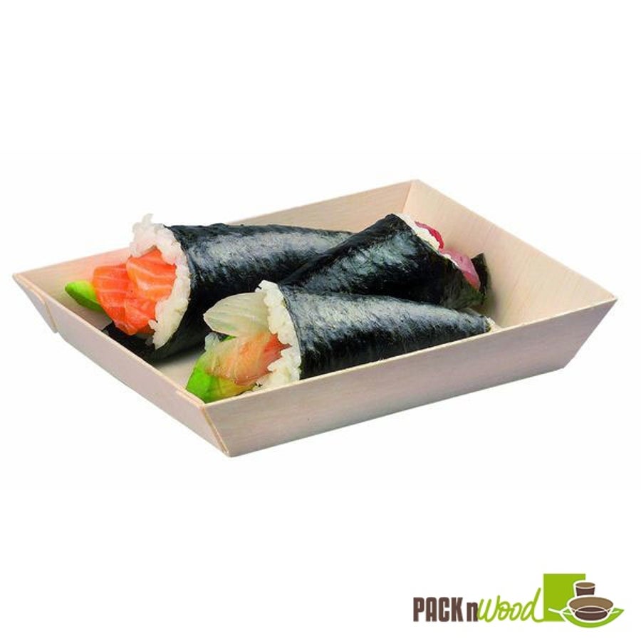 Dishes, 10 Ounce - 6 x 3.3 x 1.1 Inch, Wooden, Natural, Rectangular, Biodegradeable, 10 Ounce,1 - 100 COUNT