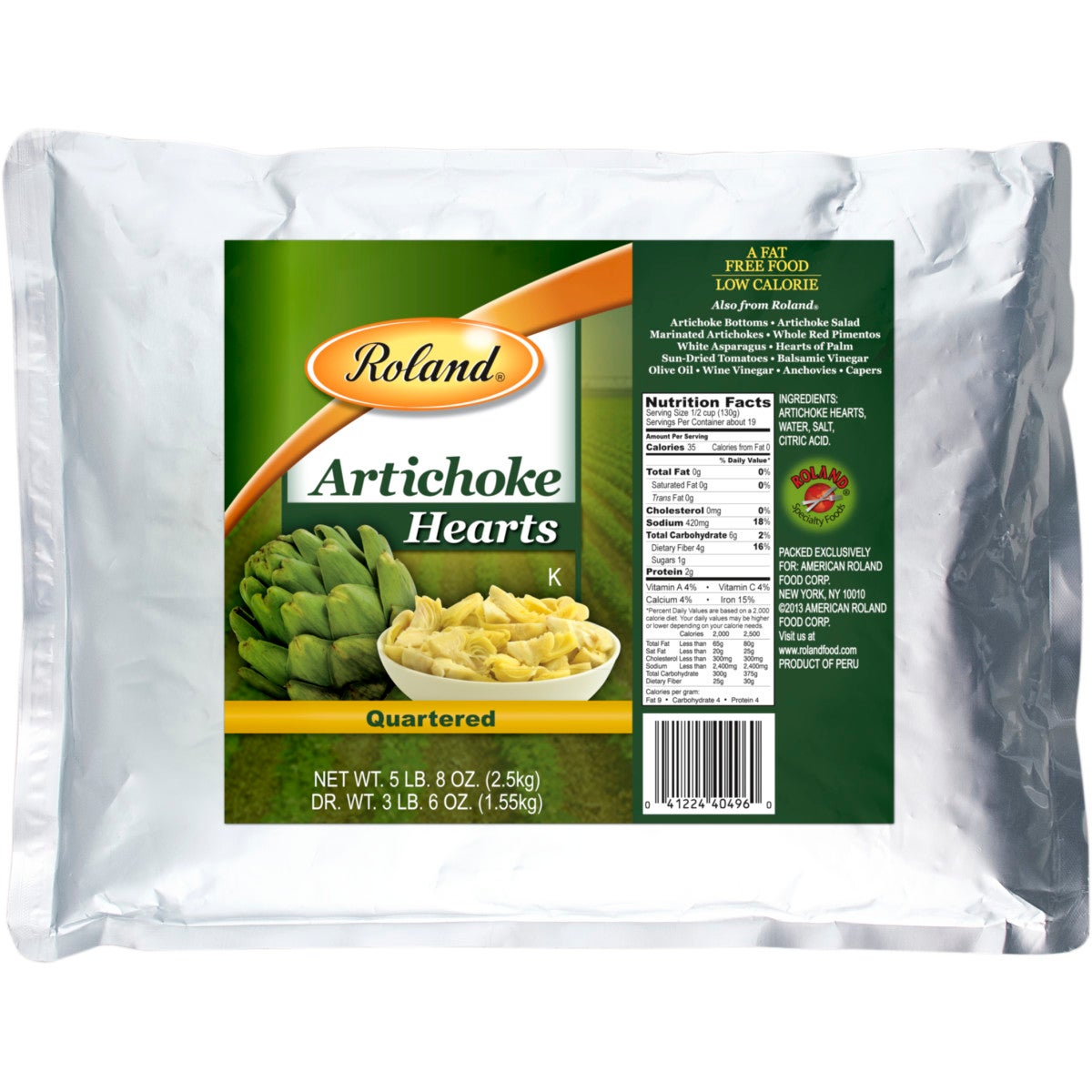 Artichoke Hearts, Quartered,6 - 88 OUNCE