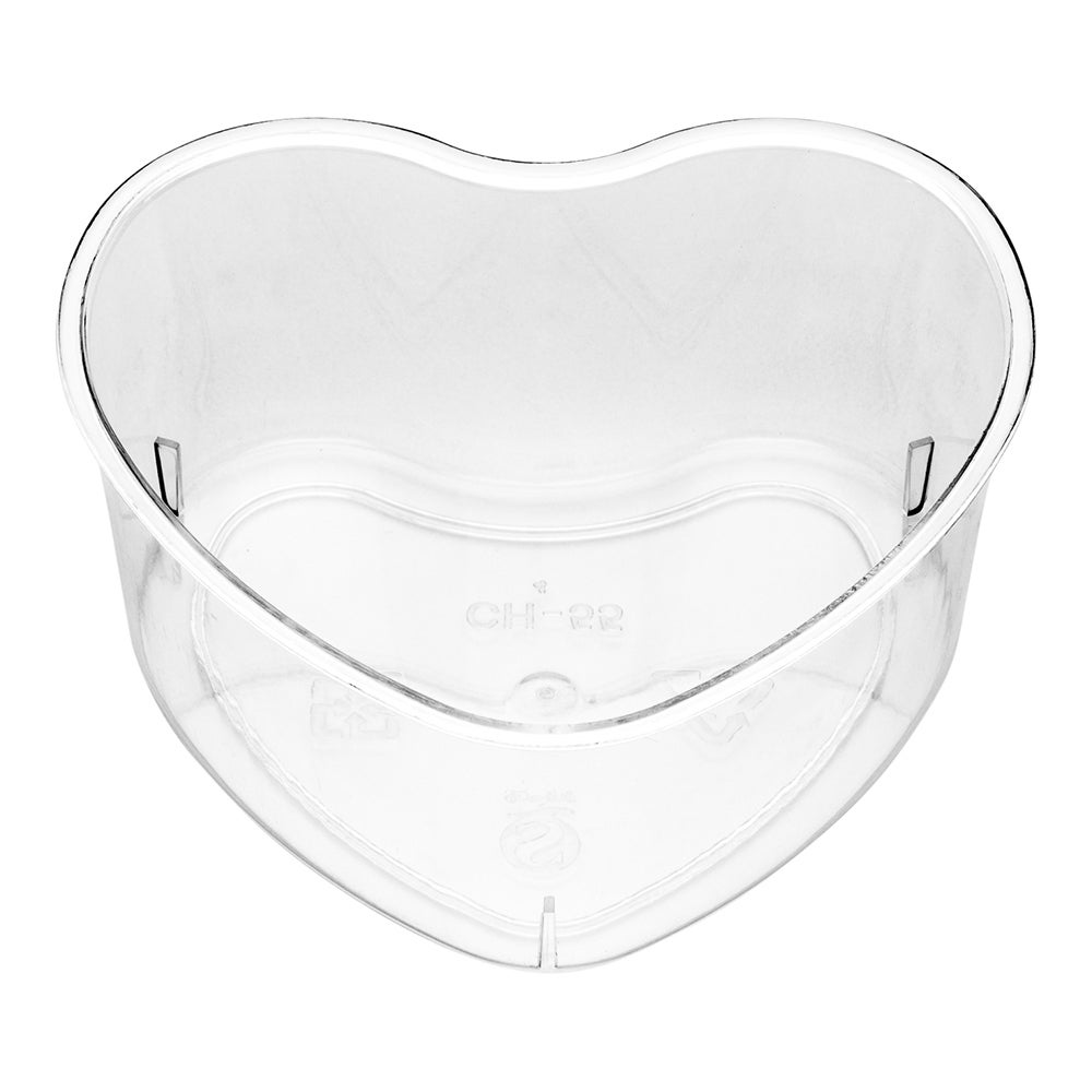 Cups, 5 Ounce, Plastic, Clear, Heart,1 - 100 COUNT