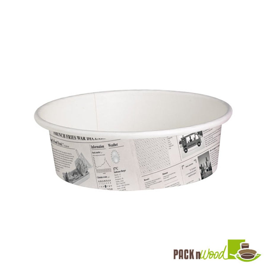 Containers, Deli, 12 Ounce, Paper, News Printed, Round, 12 Ounce,10 - 50 COUNT