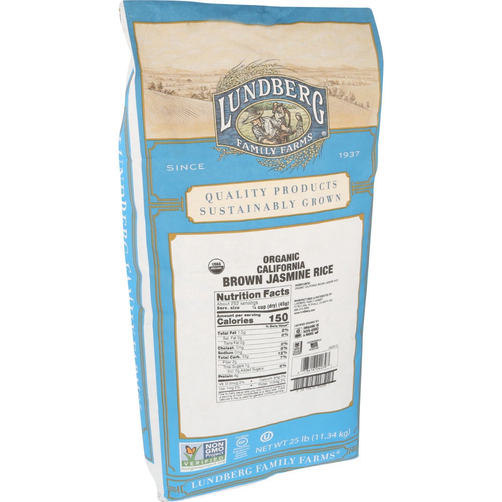 Rice, Brown Jasmine,1 - 25 POUND