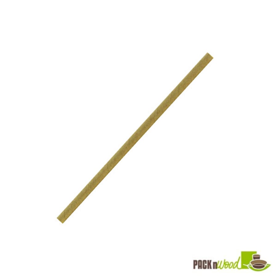 Straws, 5.7 Inch, Kraft, Unwrapped, 5.7 Linear Inch,6 - 500 COUNT