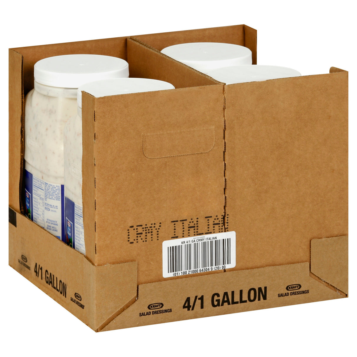 Dressing, Italian, Creamy, Shelf-Stable,4 - 1 GALLON