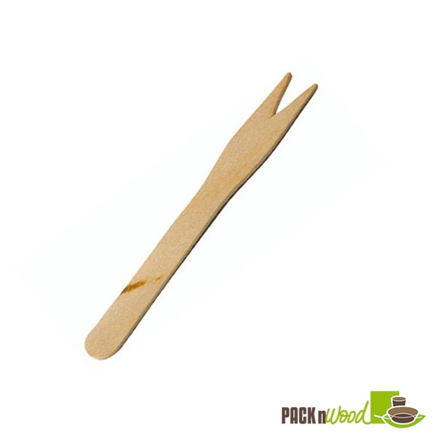 Forks, Cocktail, 3.35 Inch, Wooden, Natural,5 - 1000 COUNT