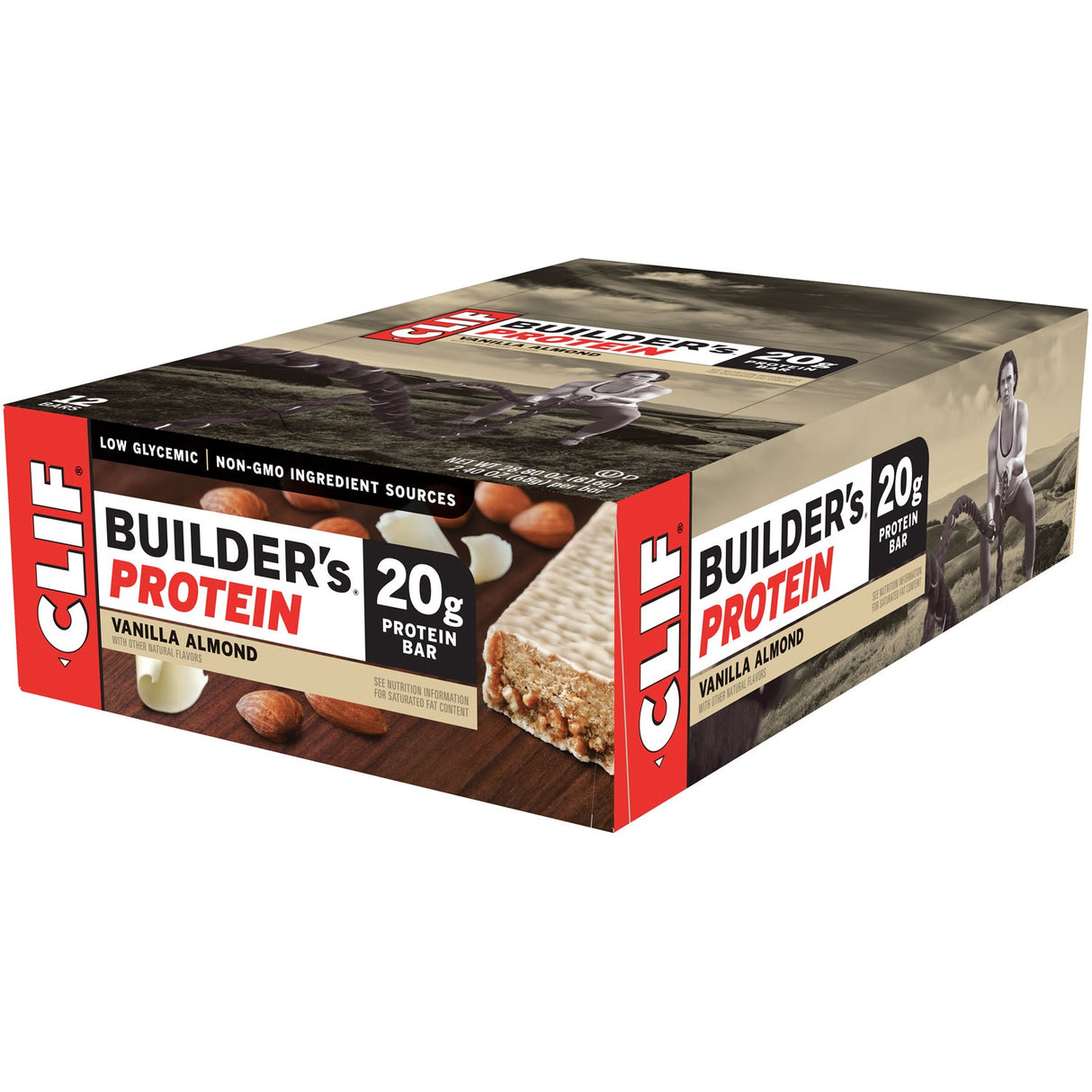 Bars, Builders Protein, Vanilla Almond, 2.4 Ounce,12 - 12 COUNT