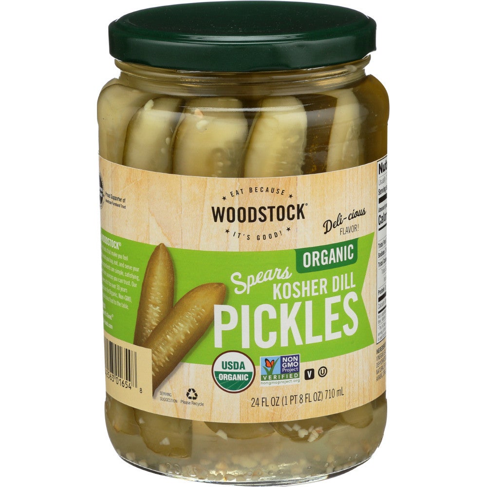 Pickle Spears, Kosher Dill, Organic,6 - 24 FLUID