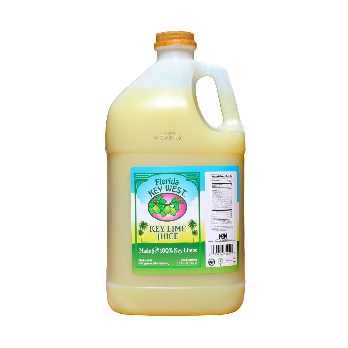 Juice, Key Lime, Shelf-Stable,4 - 1 GALLON