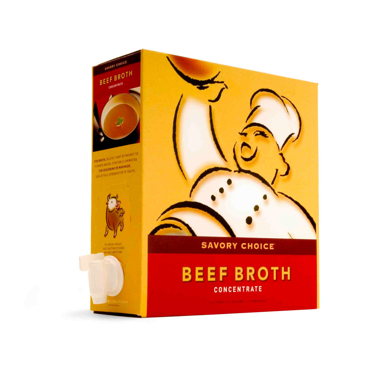 Broth, Beef, Concentrate, Bag-In-Box,1 - 4.5 LITER