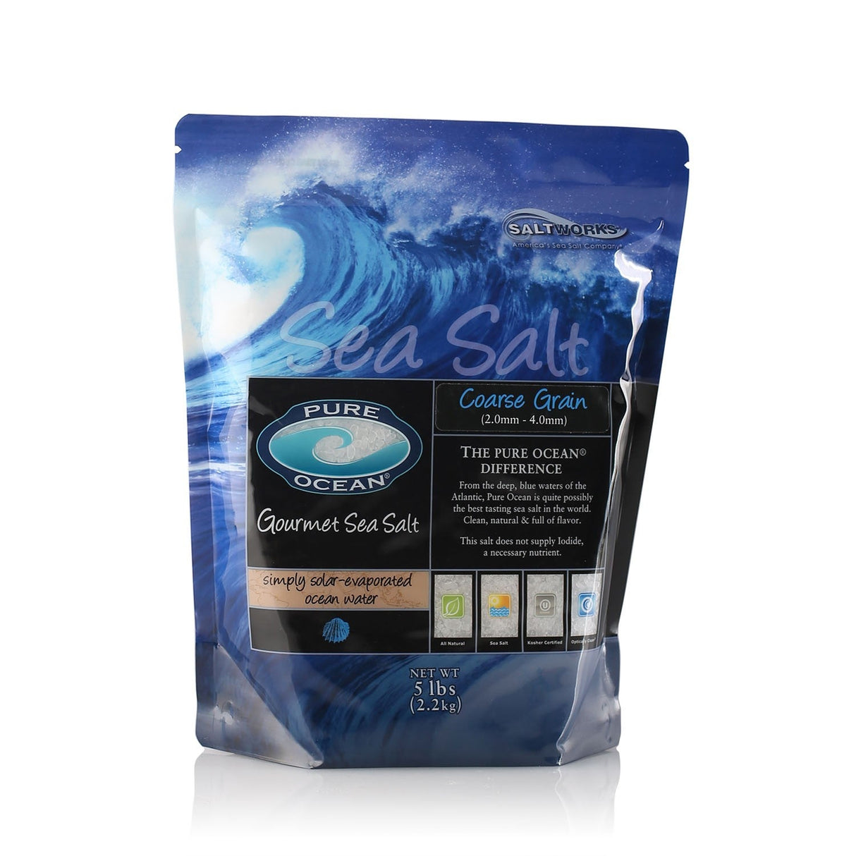Salt, Sea, Coarse, Pure Ocean,1 - 5 POUND
