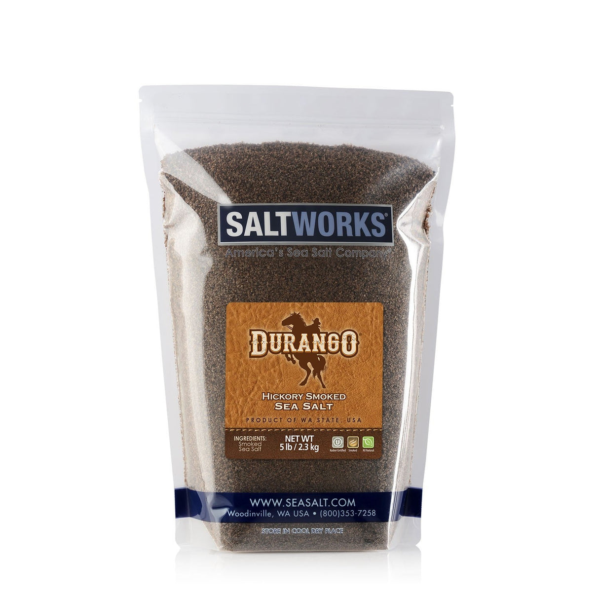 Salt, Sea, Flake, Hickory Smoked,1 - 5 POUND