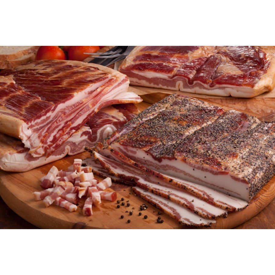 Bacon, Slab, Hickory Peppered,2 - 4.75 POUND
