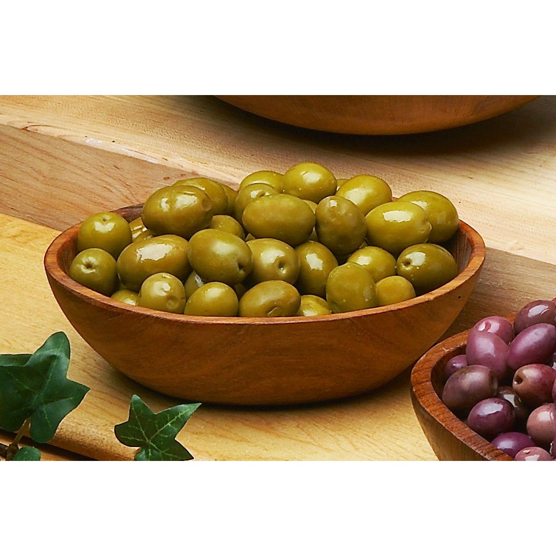 Olives, Green Sicilian Style, Whole, with Pit,1 - 11 POUND