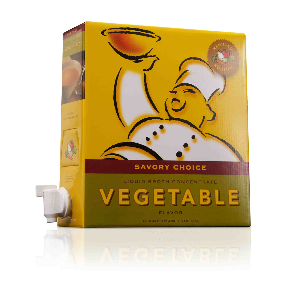 Broth, Vegetable, Concentrate, Bag-In-Box,1 - 4 LITER