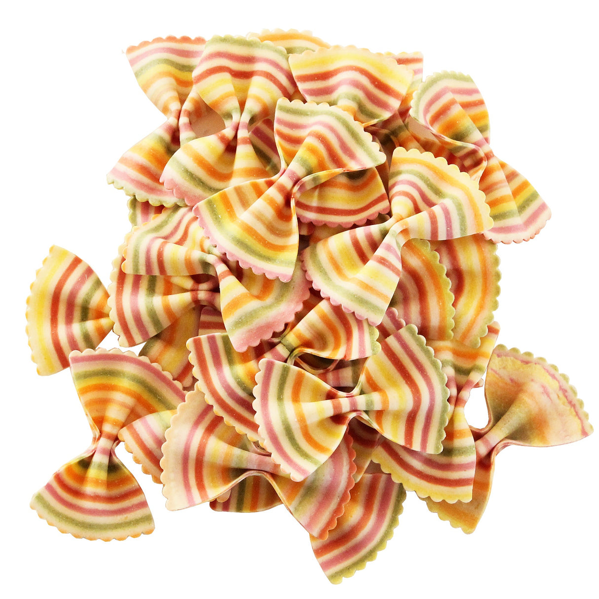 Pasta, Bowtie, Rainbow Colored,2 - 2.5 KILOGRAM