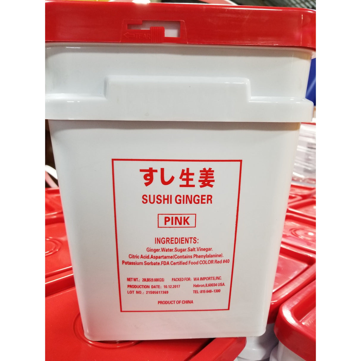 Ginger, Sushi, Pink, Pickled,1 - 20 POUND