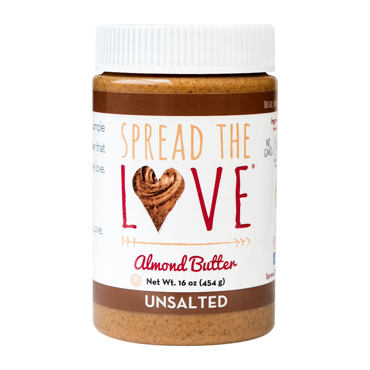 Almond Butter, Creamy, Retail Plastic,6 - 16 OUNCE