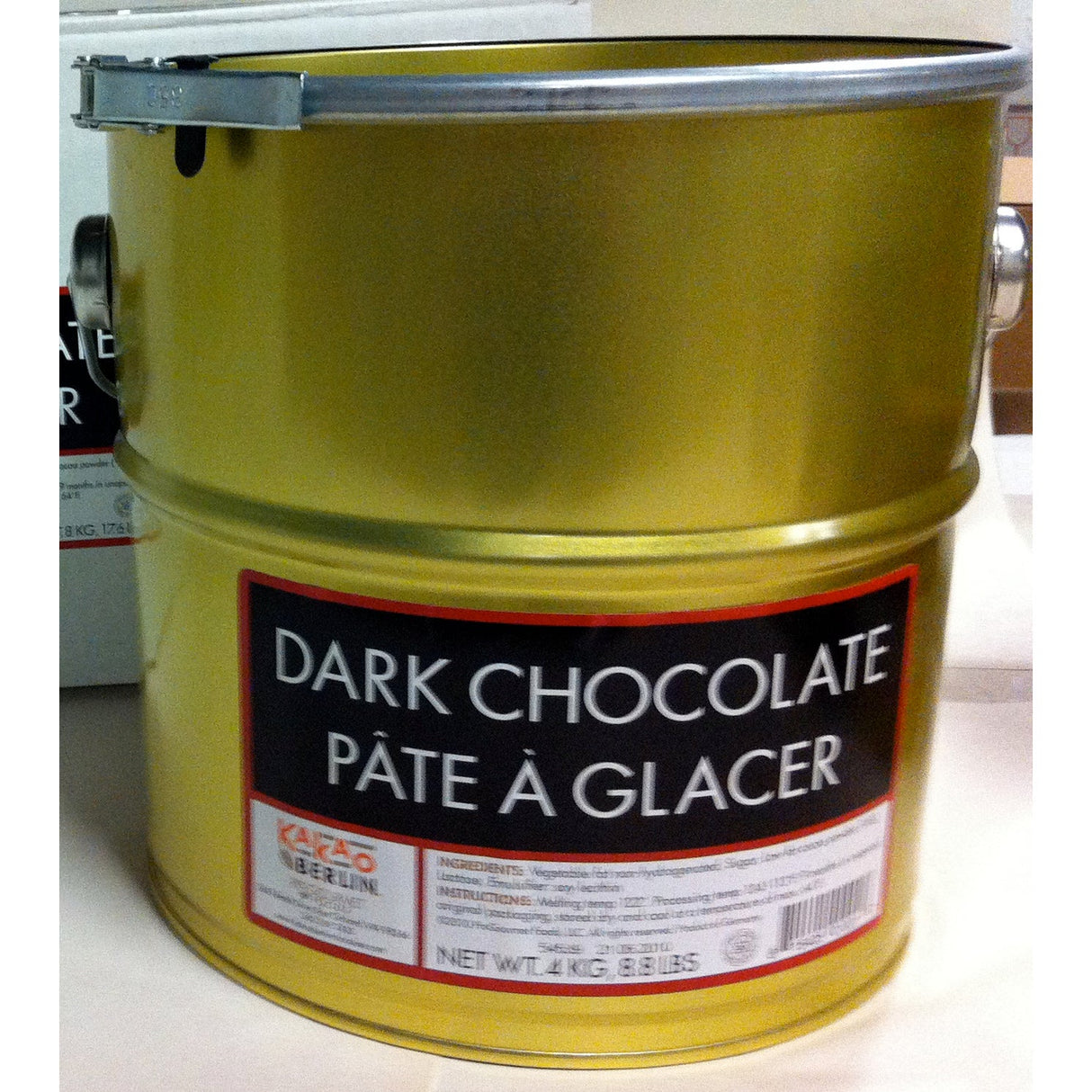 Pate a Glacer, Dark Chocolate,2 - 4 KILOGRAM