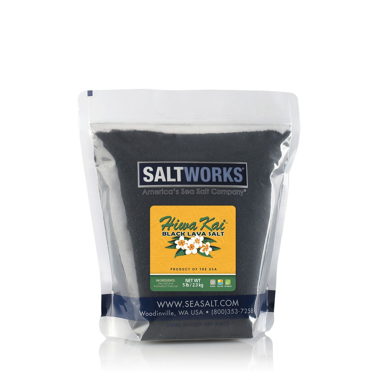 Salt, Sea, Fine, Hawaiian Black,1 - 5 POUND