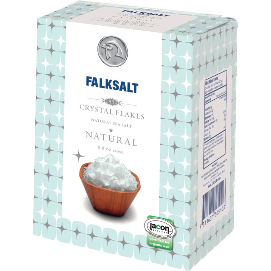 Salt, Sea, Flake, Natural,12 - 8.8 OUNCE