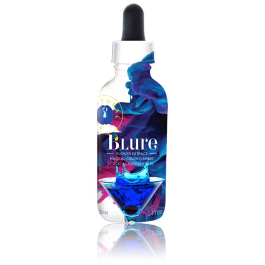Cocktail Mix, Butterfly Pea Flower, Concentrate,6 - 3.4 FLUID