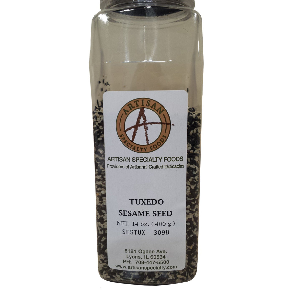 Seed, Sesame, Whole, Tuxedo Blend, Black & White,1 - 14 OUNCE