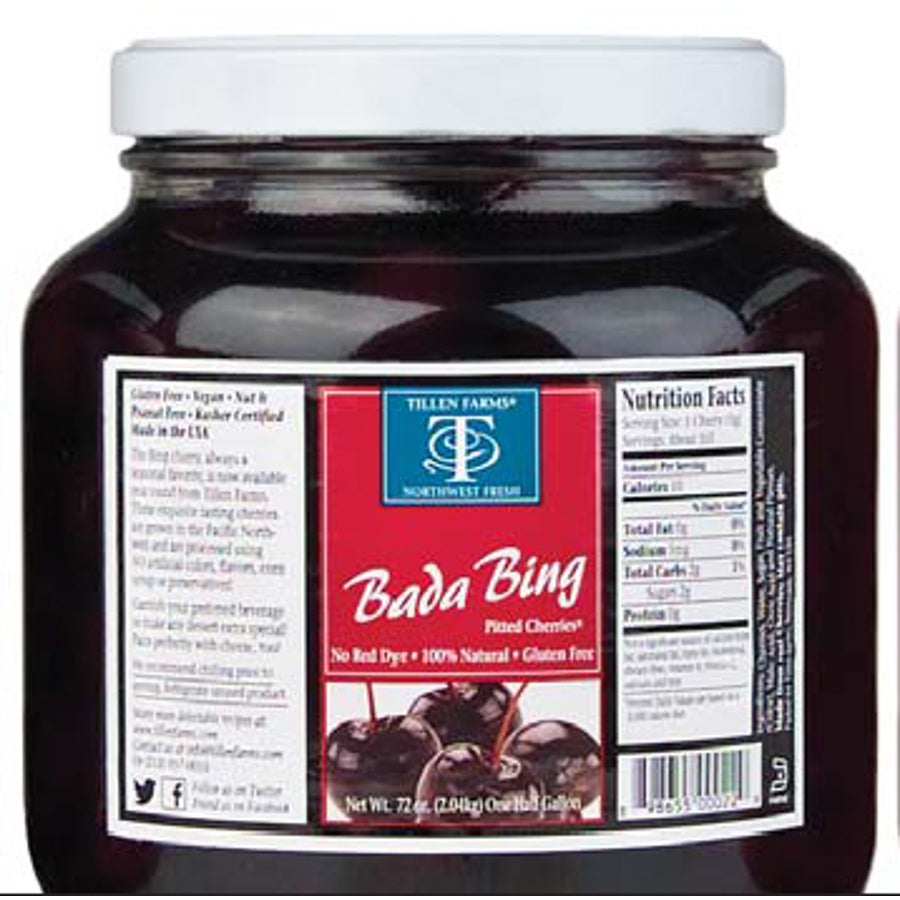 Cherries, Bing, Whole, Pitted with Stem, in Sugar Water,4 - 72 OUNCE