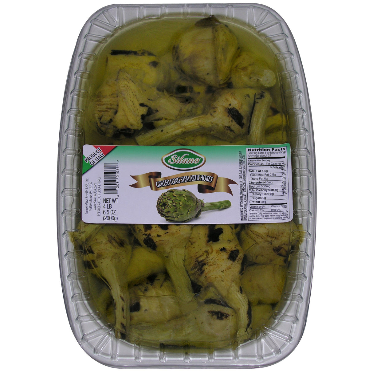 Artichokes, Grilled, with Stems, Packed in Oil,2 - 70.5 OUNCE