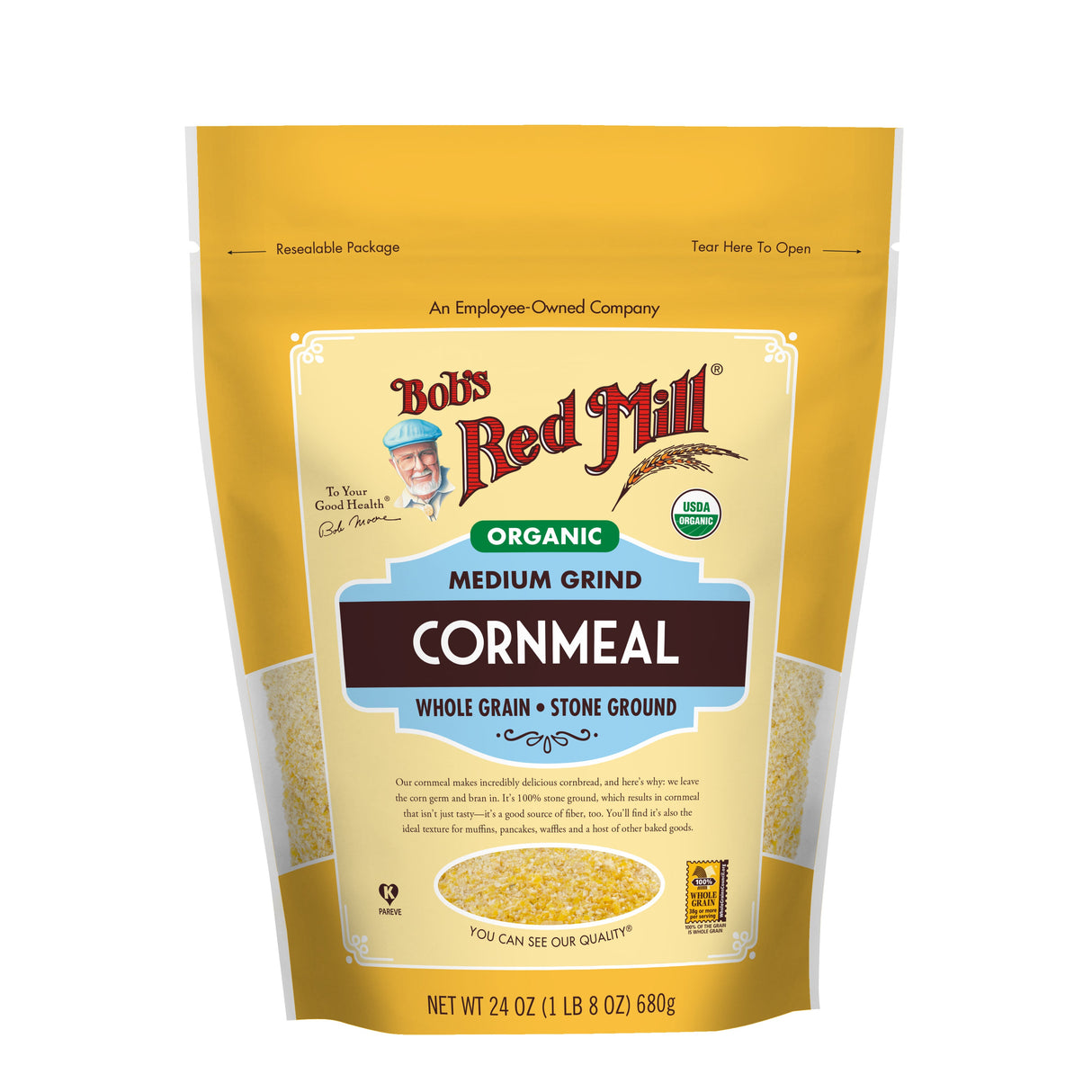Meal, Corn, Medium Ground,4 - 24 OUNCE