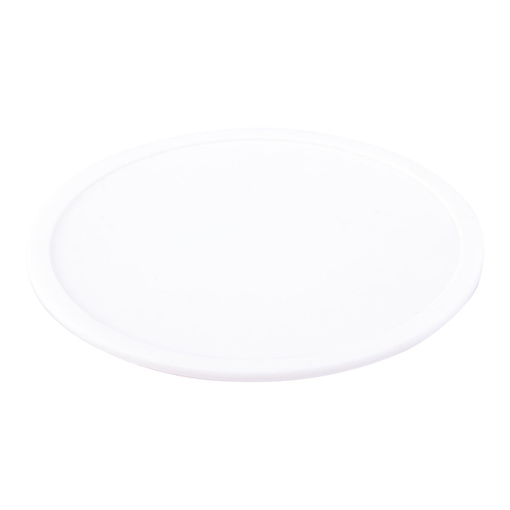 Coasters, Non-Slip, 4 x 4 x 0.25 Inch, White, Silicone,1 - 6 COUNT