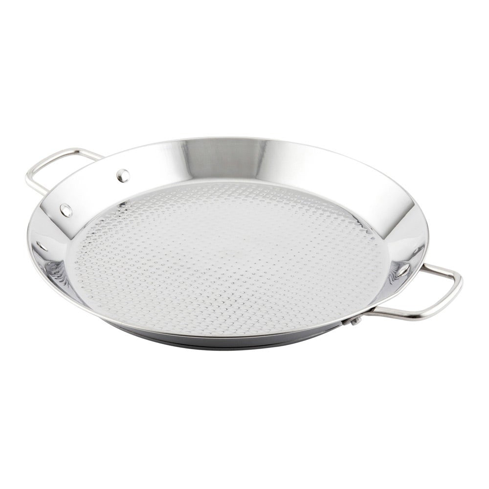 Pan, Paella, 17 x 13.5 x 1.25 Inch, Stainless Steel, with Handles, Induction Ready,1 - 1 EACH