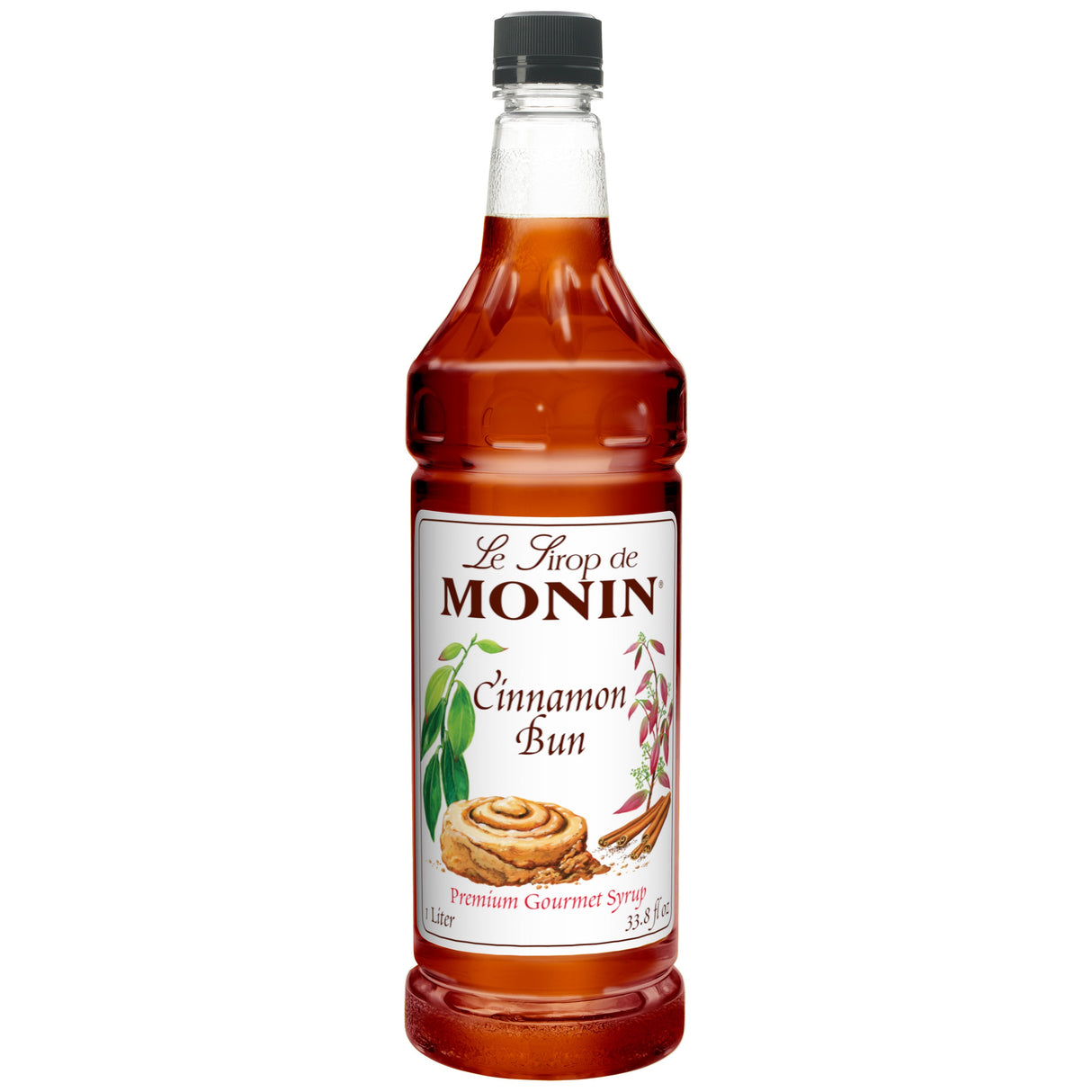 Beverage Syrup, Cinnamon Bun, Plastic,4 - 1 LITER