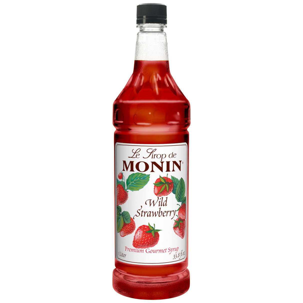 Beverage Syrup, Wild Strawberry, Plastic,4 - 1 LITER