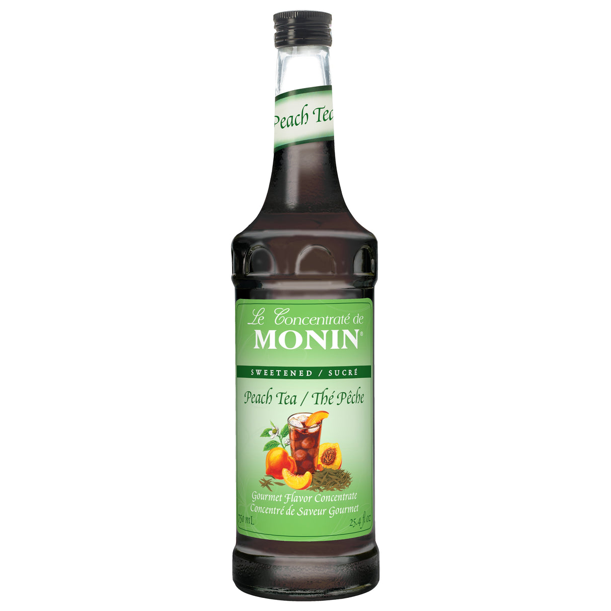 Beverage Syrup, Peach Tea, Glass,12 - 750 ML