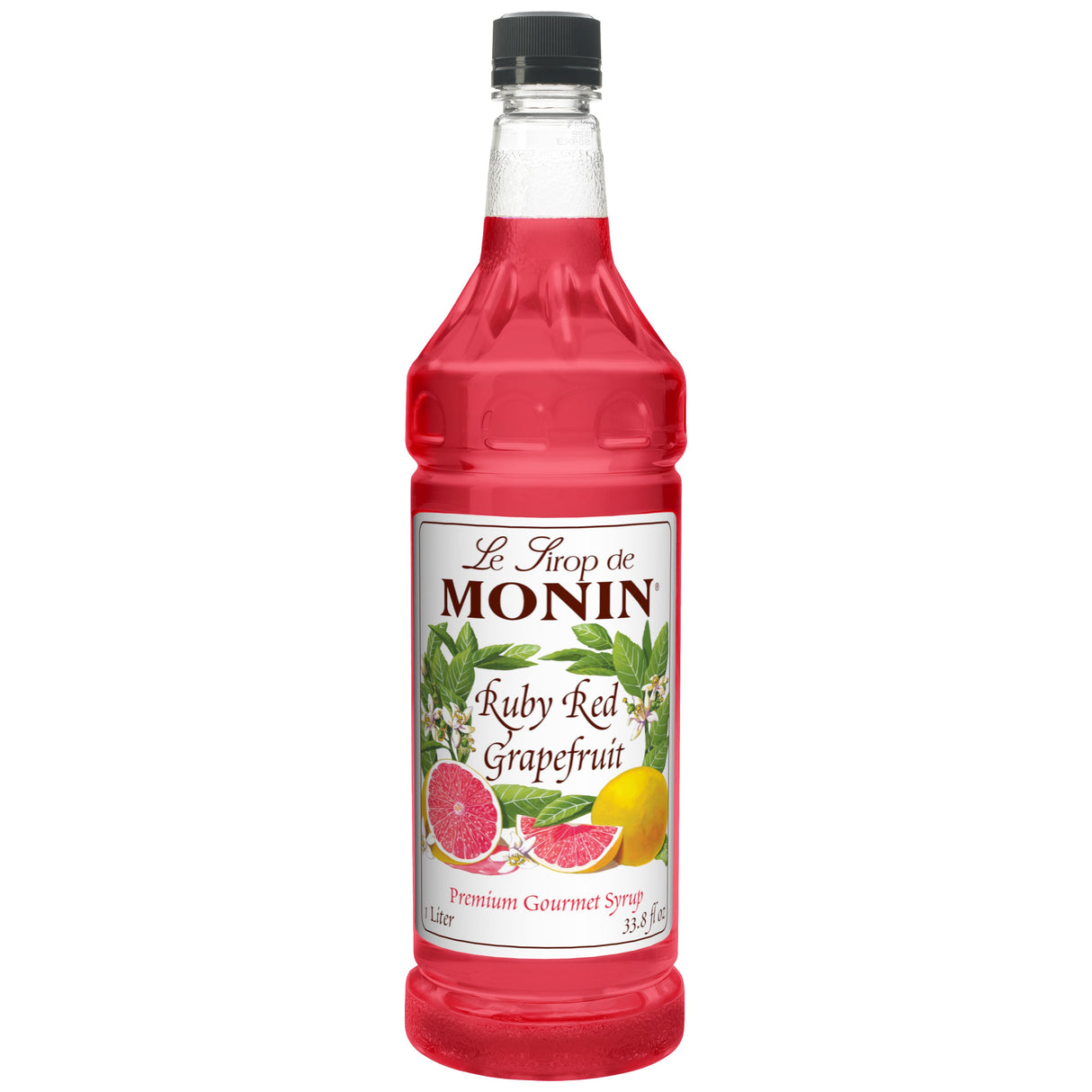 Beverage Syrup, Ruby Red Grapefruit, Plastic,4 - 1 LITER