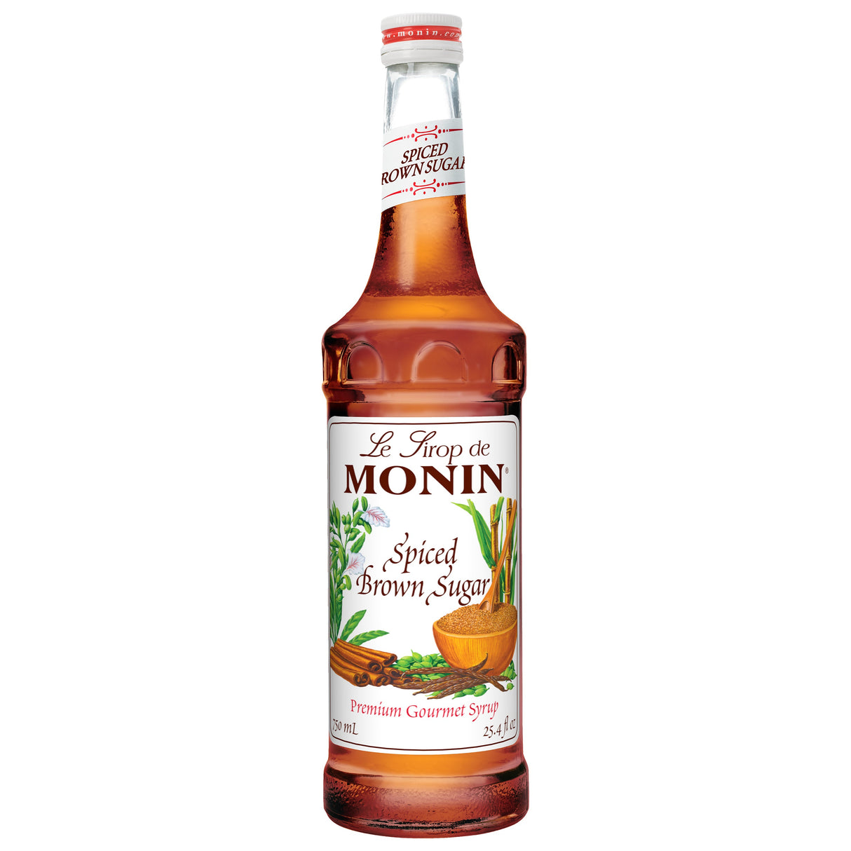 Beverage Syrup, Spiced Brown Sugar, Glass,12 - 750 ML