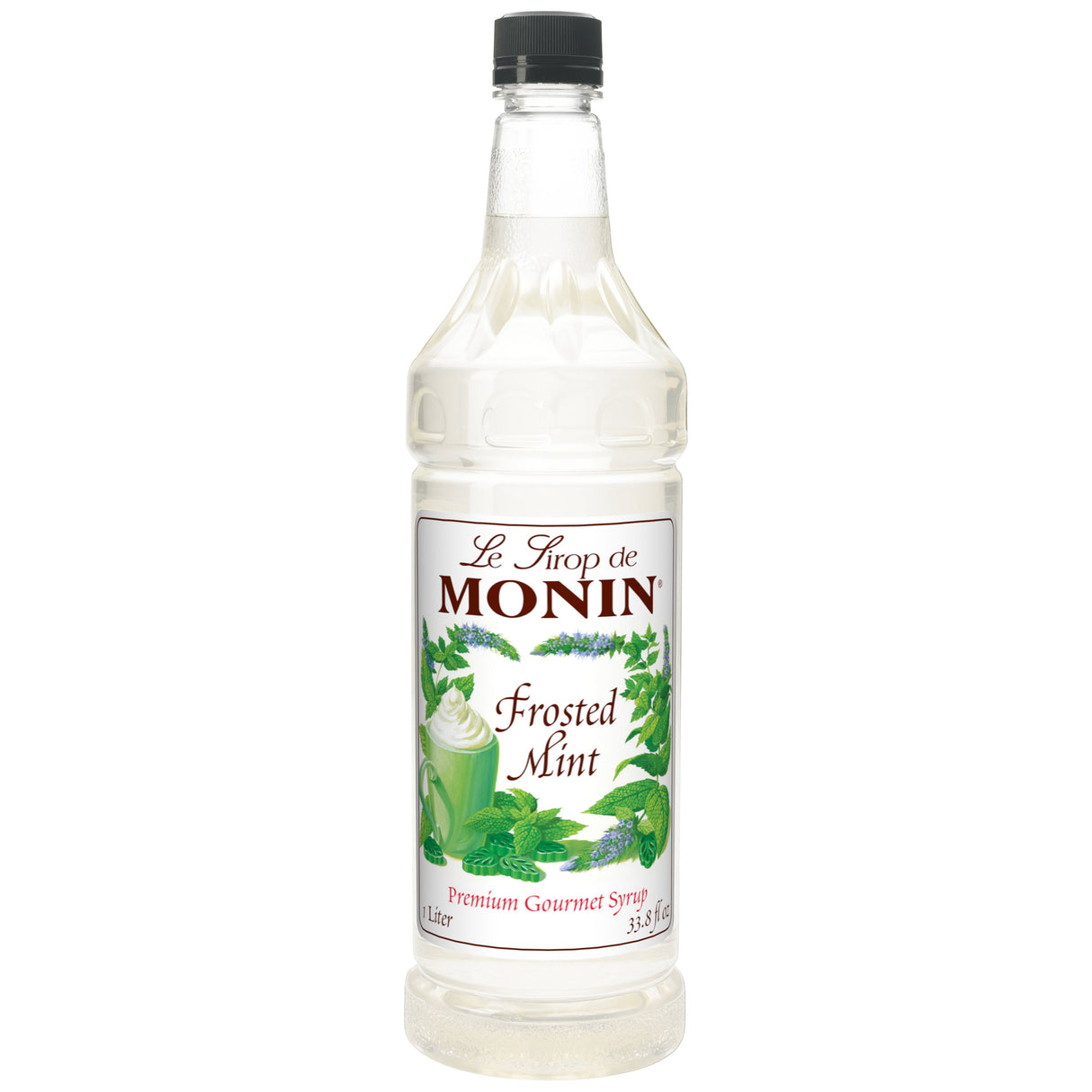 Beverage Syrup, Frosted Mint, Plastic,4 - 1 LITER