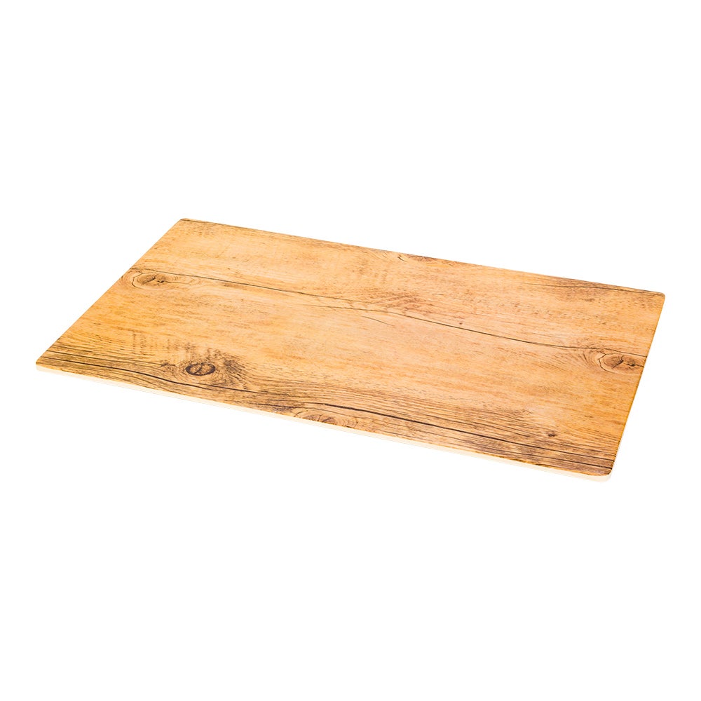 Serving Board, Voga Countryside, 16 x 10 x 0.5 Inch, Brown Faux Wood, Melamine, Rectangular,1 - 1 EACH