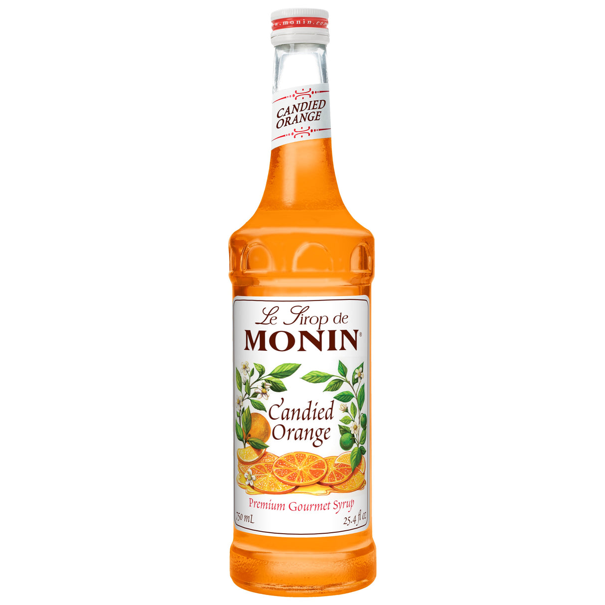 Beverage Syrup, Candied Orange, Glass,12 - 750 ML