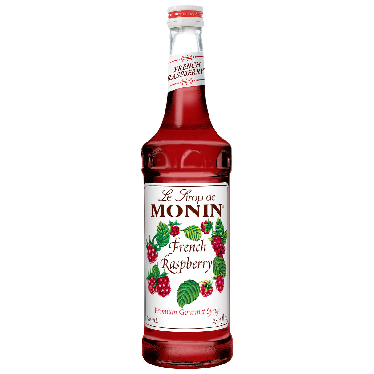 Beverage Syrup, French Raspberry, Glass,12 - 750 ML