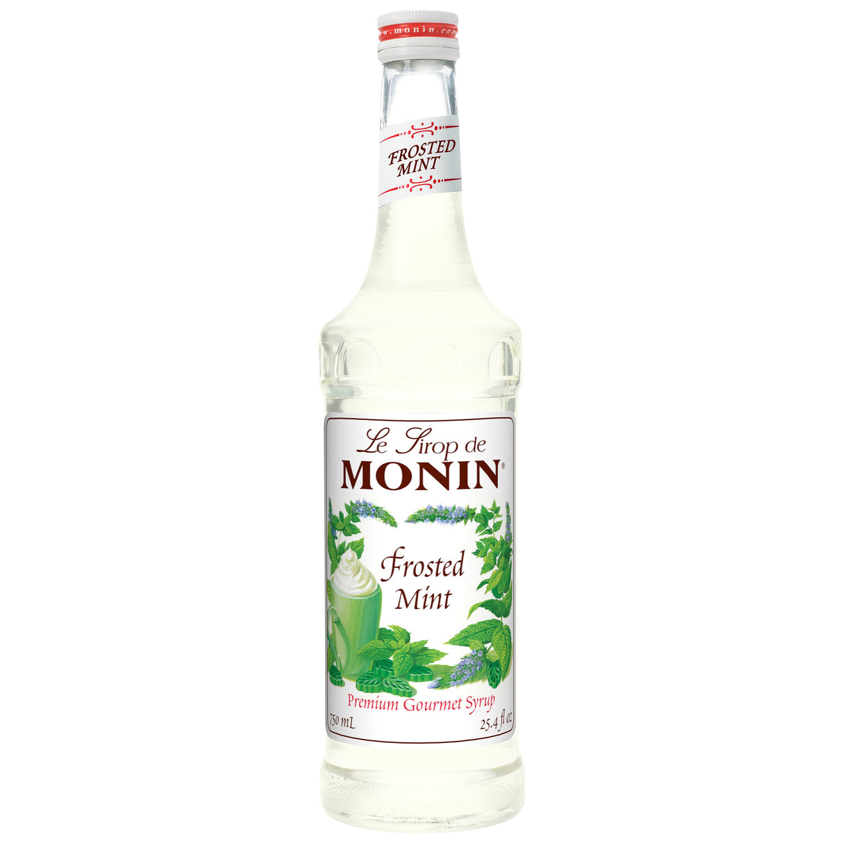 Beverage Syrup, Frosted Mint, Glass,12 - 750 ML
