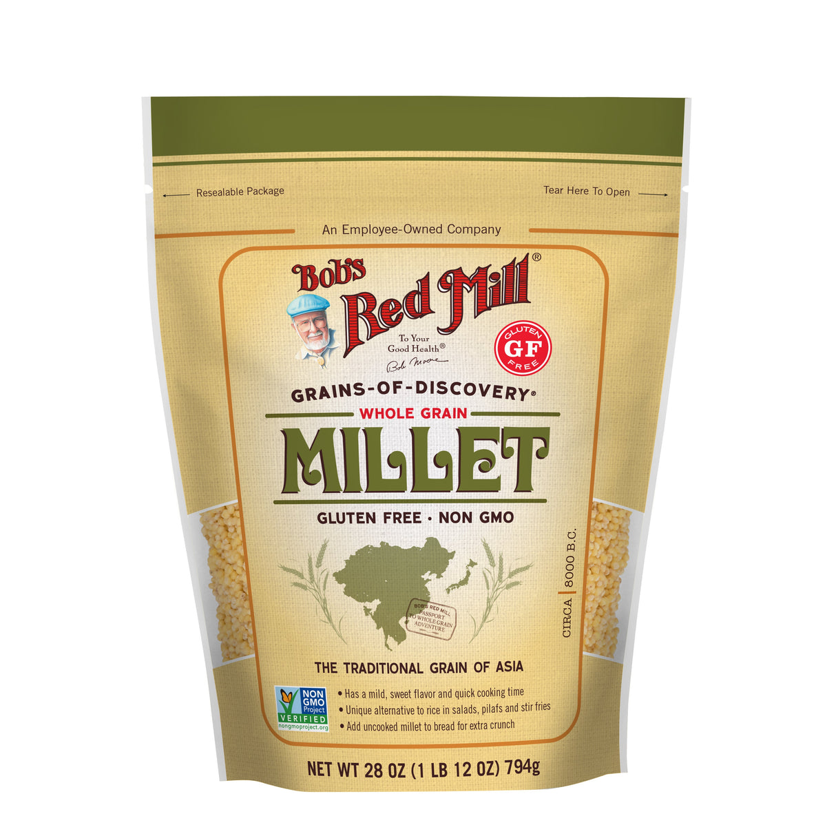 Millet, Whole Grain,4 - 28 OUNCE