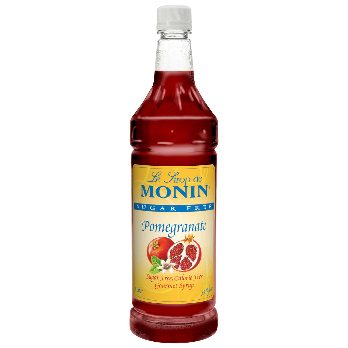 Beverage Syrup, Pomegranate, Sugar-Free, Plastic,4 - 1 LITER