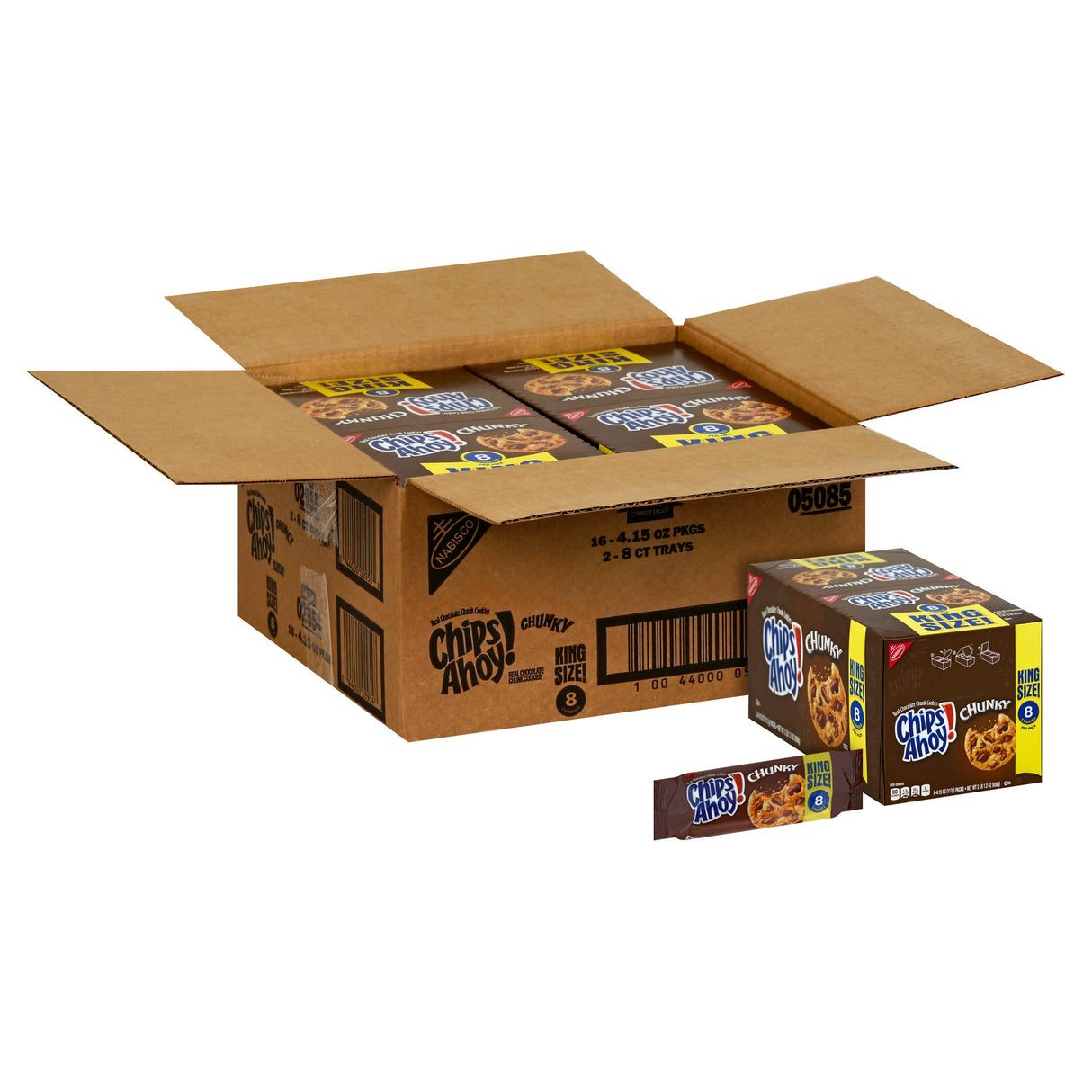 Cookies, Chocolate Chip, King Size, 4.15 Ounce,2 - 8 COUNT