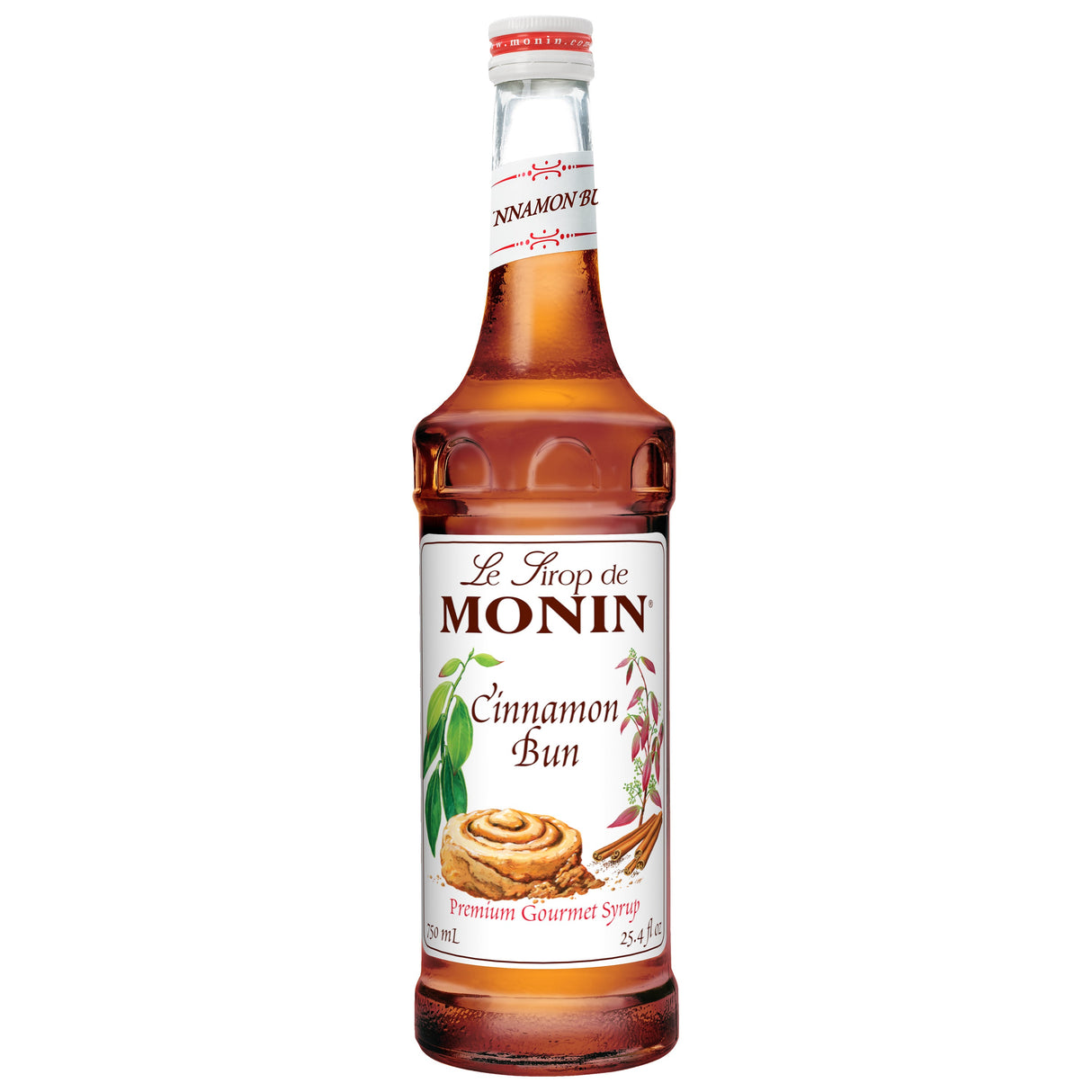 Beverage Syrup, Cinnamon Bun, Glass,12 - 750 ML